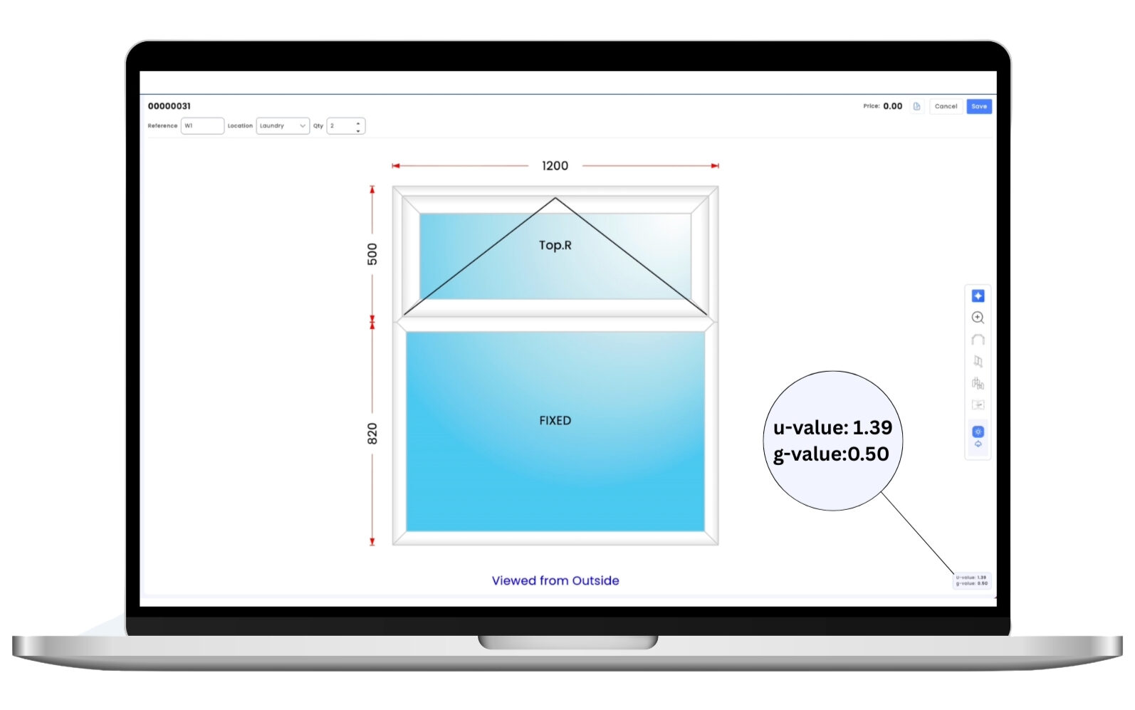 U-value calculator - Windowmaker